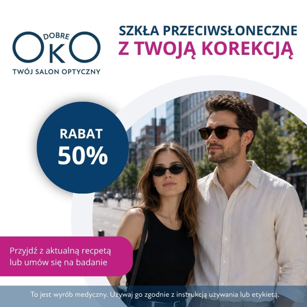 OKULARY PRZECIWSŁONECZNE Z TWOJĄ KOREKCJĄ -50%